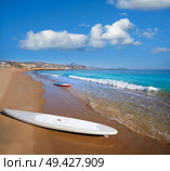 Campello of Alicante Carrer de la Mar beach in Spain at Costa Blanca. Стоковое фото, агентство Ingram Publishing / Фотобанк Лори