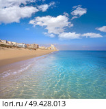 Arenals del Sol Beach in Elche Elx of Alicante in Costa Blanca at Spain. Стоковое фото, агентство Ingram Publishing / Фотобанк Лори