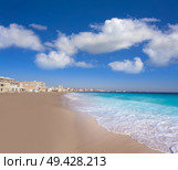 Santa Pola Tamarit beach in Alicante of Spain at Costa Blanca. Стоковое фото, агентство Ingram Publishing / Фотобанк Лори