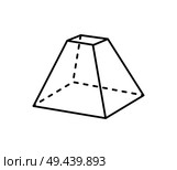 Octahedron geometric shape projection of dashed and straight lines, three dimensional form geometry icon vector illustration isolated on white background. Octahedron Geometric Shape Vector Illustration. Стоковая иллюстрация, агентство Ingram Publishing / Фотобанк Лори