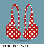 Top polka dot summer mode, swimsuit of pink color with print of dots, summer mode and fashion for women. Стоковая иллюстрация, агентство Ingram Publishing / Фотобанк Лори