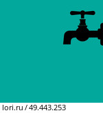 Water tap vector icon. Стоковая иллюстрация, агентство Ingram Publishing / Фотобанк Лори
