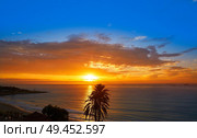 Tarragona Balcony of Europe at sunrise in Catalonia. Стоковое фото, агентство Ingram Publishing / Фотобанк Лори