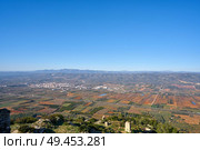 Alcala de Chivert Xivert aerial view in Castellon of Spain. Стоковое фото, агентство Ingram Publishing / Фотобанк Лори