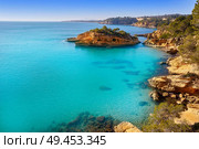 Ametlla L’ametlla de mar beach illot in Costa dorada of Tarragona in Catalonia. Стоковое фото, агентство Ingram Publishing / Фотобанк Лори