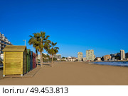 Oropesa de Mar beach La Concha playa in Castellon of Spain. Стоковое фото, агентство Ingram Publishing / Фотобанк Лори