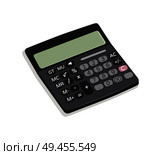 Calculator mechanical device, useful thing for business and financial field, supply with buttons vector illustration isolated on white background. Calculator Mechanical Device Vector Illustration. Стоковая иллюстрация, агентство Ingram Publishing / Фотобанк Лори