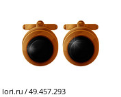Earrings with black gemstones isolated on white background vector golden accessory with precious gems, expensive female wear element, fashion attire. Earrings with Black Gemstones Isolated on White. Стоковая иллюстрация, агентство Ingram Publishing / Фотобанк Лори