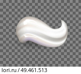 Smear realistic icon vector isolated on transparent background. Cream mousse tasty whipped product on milk base, vanilla foam, creamy yogurt milky swirl. Smear Realistic Icon Vector Isolated Transparency. Стоковая иллюстрация, агентство Ingram Publishing / Фотобанк Лори
