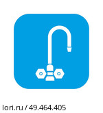 Water tap icon. Vector illustration isolated on white background. Стоковая иллюстрация, агентство Ingram Publishing / Фотобанк Лори