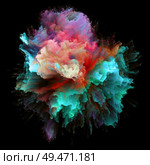 Color Emotion series. Abstract design made of color burst splash explosion on the subject of imagination, creativity art and design. Стоковое фото, агентство Ingram Publishing / Фотобанк Лори