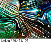 Liquid Pattern series. Background composition of  Stained glass design reminiscent of Art Nouveau on the subject of Nature, beauty and spirituality. Стоковое фото, агентство Ingram Publishing / Фотобанк Лори