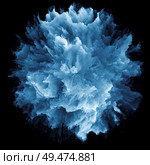 Color Emotion series. Design composed of color burst splash explosion as a metaphor on the subject of imagination, creativity art and design. Стоковое фото, агентство Ingram Publishing / Фотобанк Лори
