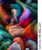 Beyond Impasto series. Backdrop of rich colorful textures for use in projects on art, design, creativity and imagination. Стоковое фото, агентство Ingram Publishing / Фотобанк Лори