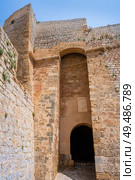 Ibiza Eivissa downtown Es Portal Nou entrance door to Dalt Vila. Стоковое фото, агентство Ingram Publishing / Фотобанк Лори