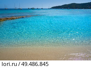 Ibiza Playa Ses Salines beach Es Cavallet in Sant Josep of Balearic Islands. Стоковое фото, агентство Ingram Publishing / Фотобанк Лори