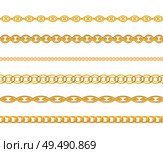 Gold Chain Jewelry Seamless Pattern Background. Vector Illustration. EPS10. Gold Chain Jewelry Seamless Pattern Background. Vector Illustration. Стоковая иллюстрация, агентство Ingram Publishing / Фотобанк Лори