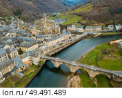 Stone houses of Estaing. Стоковое фото, фотограф Яков Филимонов / Фотобанк Лори