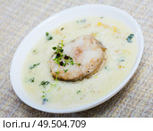 Creamy soup with cod. Стоковое фото, фотограф Яков Филимонов / Фотобанк Лори