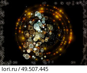 Network border and spherical structure in virtual space on the subject of networking. Стоковое фото, агентство Ingram Publishing / Фотобанк Лори
