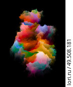 Bits of Canvas. Rainbow Island series. Composition of vibrant patch of hues and gradients in association with art, creativity and design. Стоковое фото, агентство Ingram Publishing / Фотобанк Лори