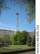 TV tower in the city of Minsk. Belarus. Стоковое фото, агентство Ingram Publishing / Фотобанк Лори