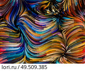 Paint Motion series. Bright curving color strands on the subject of art, creativity and movement. Стоковое фото, агентство Ingram Publishing / Фотобанк Лори