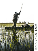 Natives in the Okavango delta. Стоковое фото, агентство Ingram Publishing / Фотобанк Лори