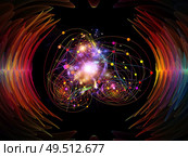 Wave Function series. Artistic background made of colored sine vibrations, light and fractal elements for use with projects on sound equalizer, music spectrum and  quantum probability. Стоковое фото, агентство Ingram Publishing / Фотобанк Лори
