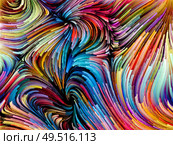 Paint Motion series. Bright curving color strands on the subject of art, creativity and movement. Стоковое фото, агентство Ingram Publishing / Фотобанк Лори