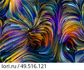 Paint Motion series. Vibrant curving color strands on the subject of art, creativity and movement. Стоковое фото, агентство Ingram Publishing / Фотобанк Лори