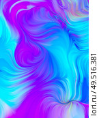 Color In Motion. Visual Perfume series. Image of vibrant flow of hues and gradients in conceptual relevance to art, design and technology. Стоковое фото, агентство Ingram Publishing / Фотобанк Лори
