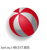 Inflatable ball for beach games vector. Isolated icon closeup of spherical object used to play volleyball and water polo. Summer time playful item. Inflatable Ball for Games Vector Illustration. Стоковая иллюстрация, агентство Ingram Publishing / Фотобанк Лори