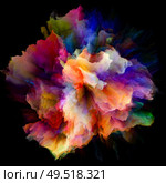 Color Emotion series. Visually attractive backdrop made of color burst splash explosion suitable in layouts on imagination, creativity art and design. Стоковое фото, агентство Ingram Publishing / Фотобанк Лори