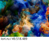 Paint Cloud. Color Dream series. Visually attractive backdrop made of gradients and spectral hues suitable in layouts on imagination, creativity and art painting. Стоковое фото, агентство Ingram Publishing / Фотобанк Лори