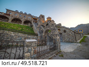 Fiagdon Monastery in North Ossetia. Mountains of the Caucasus. Стоковое фото, агентство Ingram Publishing / Фотобанк Лори