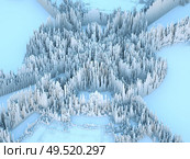 Displacement Worlds. 3D rendering of fractal pattern displacement on the subject of education, three dimensional technology, mathematic and virtual 3D rendering. Стоковое фото, агентство Ingram Publishing / Фотобанк Лори