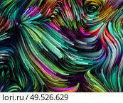 Paint Motion series. Saturated curving color strands on the subject of art, creativity and movement. Стоковое фото, агентство Ingram Publishing / Фотобанк Лори