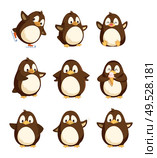 Penguin animal with wings and smooth feathers bird with beak vector. Set of happy winter character with good mood, cartoon from antarctic area seabirds. Penguin Animal with Wings Smooth Feathers Bird. Стоковая иллюстрация, агентство Ingram Publishing / Фотобанк Лори