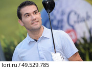 pro golf player portrait. Стоковое фото, агентство Ingram Publishing / Фотобанк Лори
