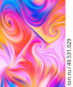The pattern resembles the game of liquid paints. Overflow Colors Series. Стоковое фото, агентство Ingram Publishing / Фотобанк Лори