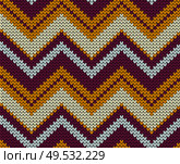 Seamless vector knitted texture illustration. Стоковая иллюстрация, агентство Ingram Publishing / Фотобанк Лори