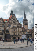 Dresden in Germany. architecture of the reconstructed old city. Стоковое фото, агентство Ingram Publishing / Фотобанк Лори