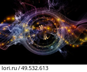 Particle Generator series. Background of fractal lights, patterns and fields on the subject of modern technologies, science, education and theoretical research. Стоковое фото, агентство Ingram Publishing / Фотобанк Лори