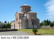 Старинный храм Апостола Андрея Первозванного (Патриарший), Пицунда. Республика Абхазия. Стоковое фото, фотограф Анна Карасева / Фотобанк Лори