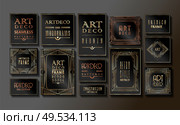 Luxury Vintage Artdeco Frame Design. Vector illustration. Luxury Vintage Artdeco Frame Design. Vector. Стоковая иллюстрация, агентство Ingram Publishing / Фотобанк Лори