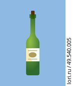 Wine alcoholic beverage, drink poured in liquid vector. Bottle made of glass with emblem, brewed traditional refreshment winery product, closeup of product. Wine Alcoholic Beverage, Drink Poured in Liquid. Стоковая иллюстрация, агентство Ingram Publishing / Фотобанк Лори