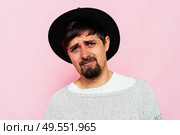 The man is sad. Стоковое фото, агентство Ingram Publishing / Фотобанк Лори