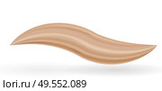 Naturalistic smear cream for makeup in the form of wave. Vector Illustration. EPS10. Naturalistic smear cream for makeup in the form of wave. Vector Illustration. Стоковая иллюстрация, агентство Ingram Publishing / Фотобанк Лори