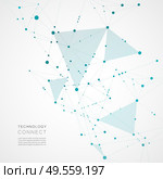 Abstract digital poly mesh background design. Connect geometric polygonal structure with lines and dots.. Abstract digital poly mesh background design. Стоковая иллюстрация, агентство Ingram Publishing / Фотобанк Лори